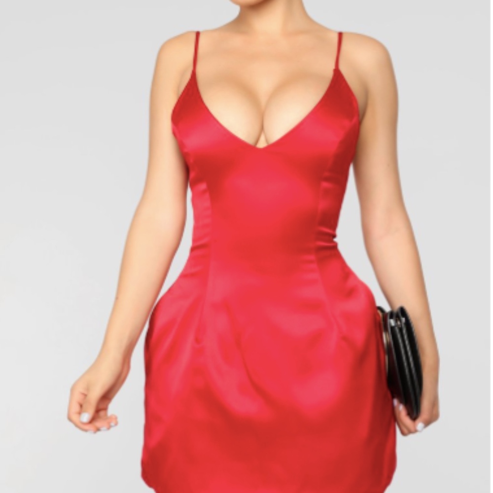 Fashion Nova Selena Satin Dress NEVER WORN W/ TAGS